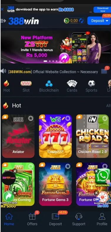 388Win Gae screenshort In Pakistan