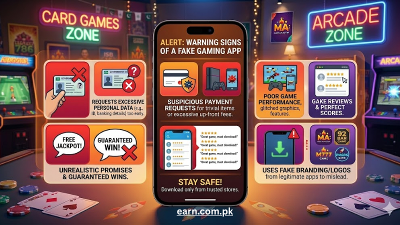 Warning Signs of a Fake Gaming App screenshot